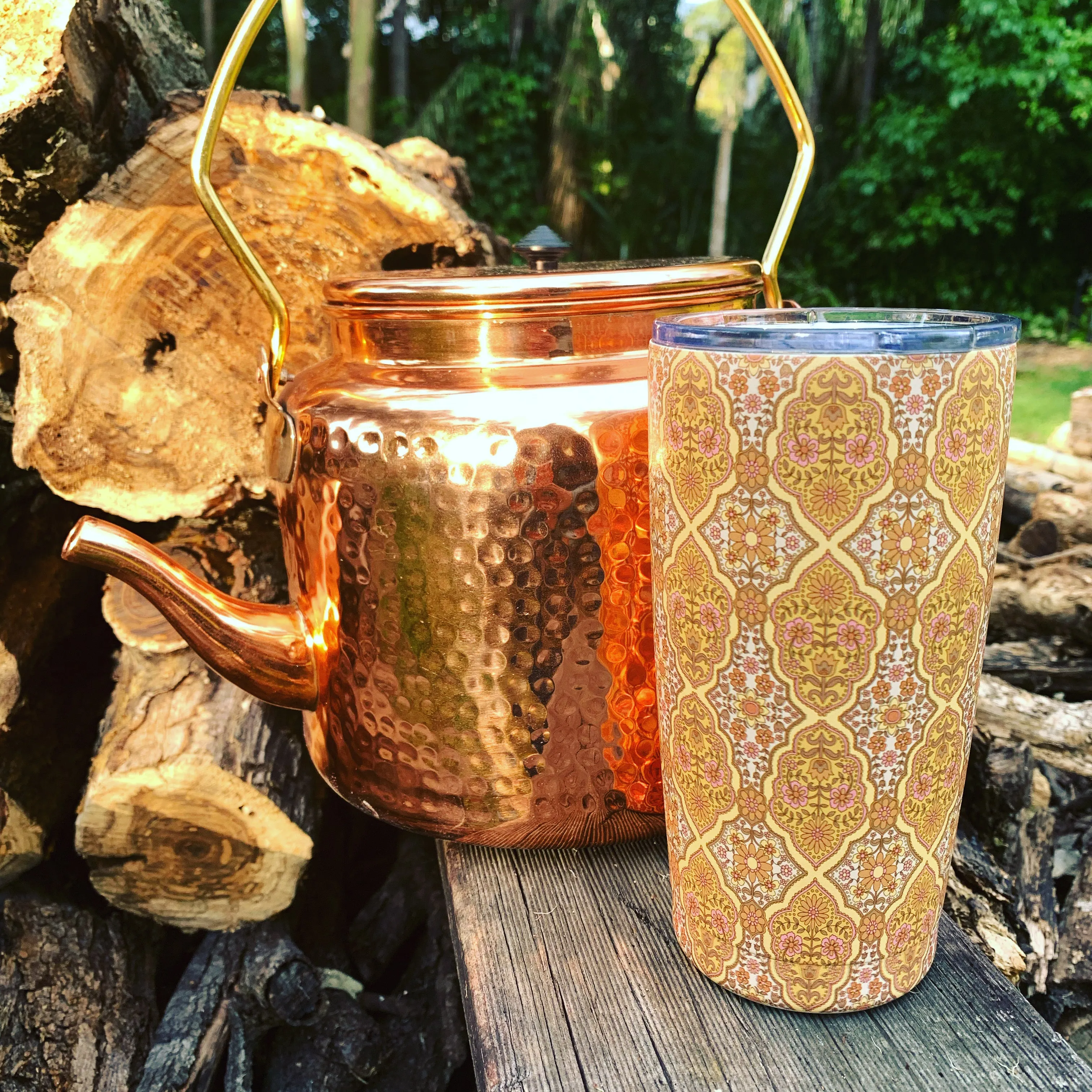 Stainless Steel Boho Travel Mug