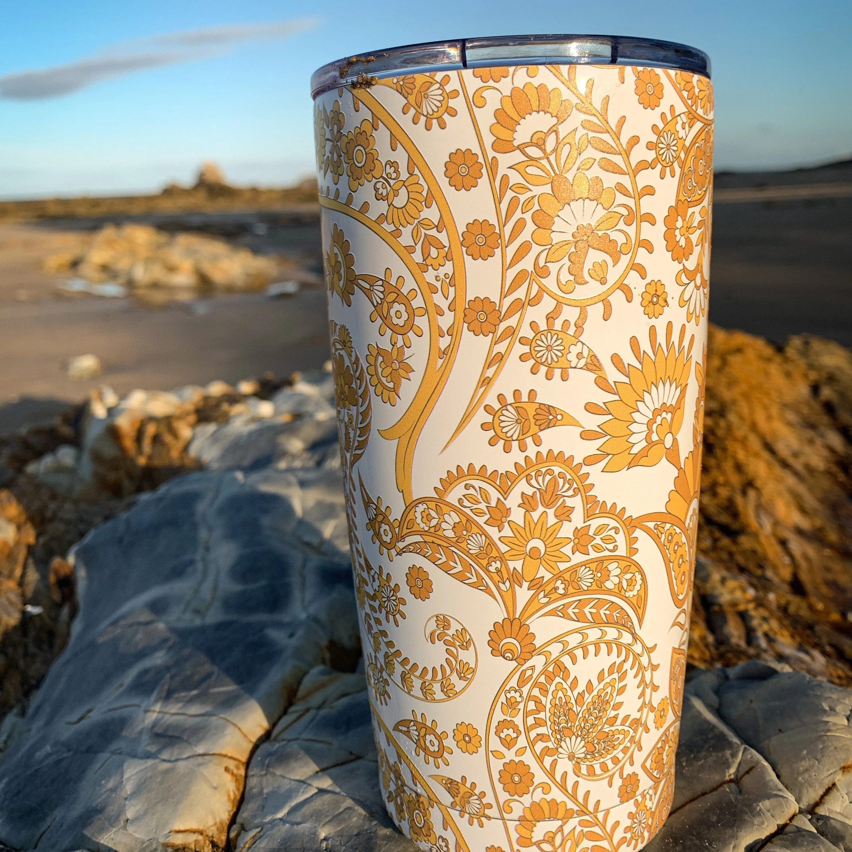 Stainless Steel Boho Travel Mug