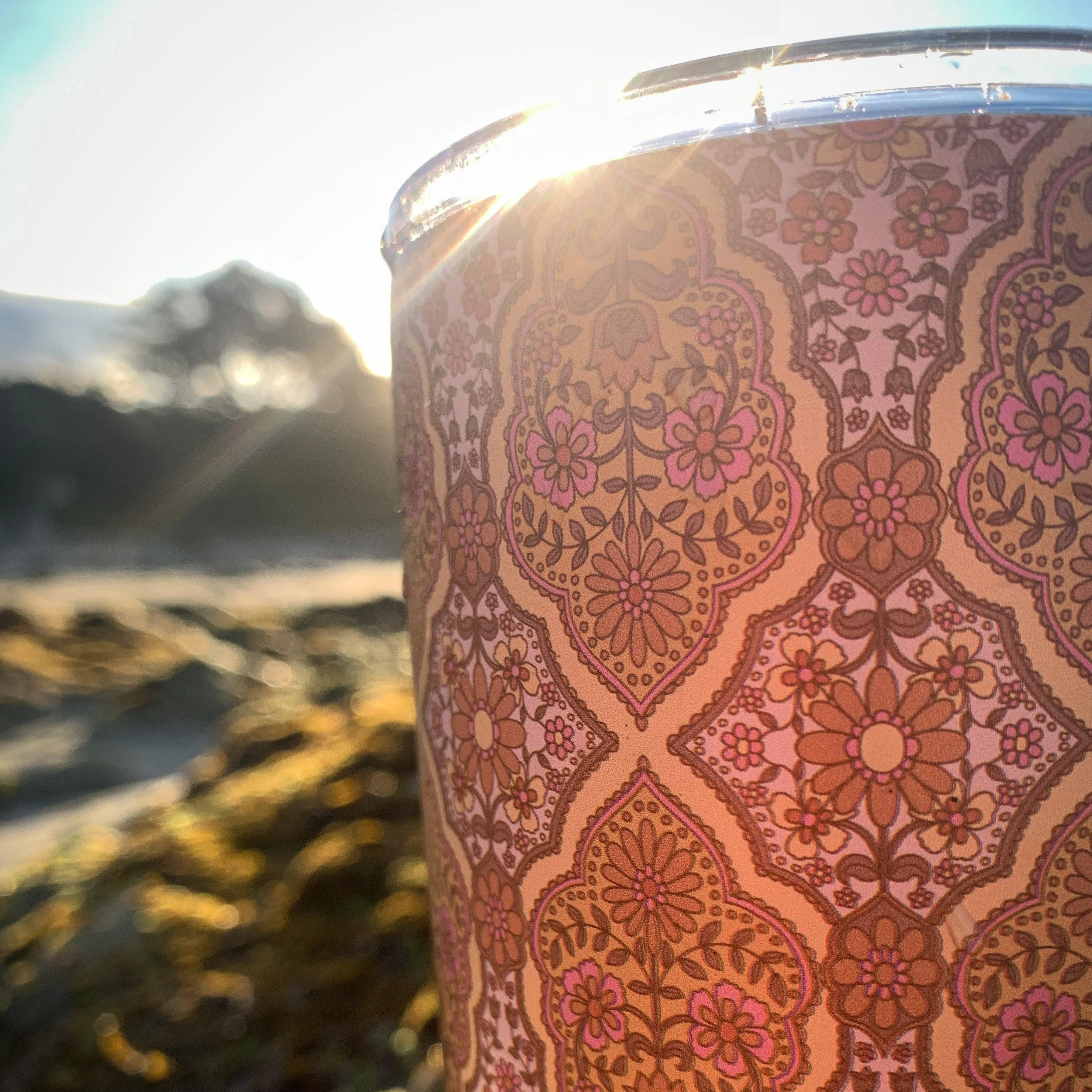 Stainless Steel Boho Travel Mug