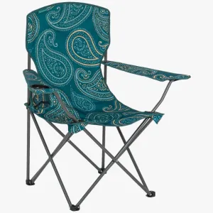 Stirling Camping Chair, Paisley Print Teal