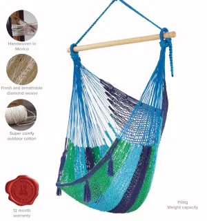 Thick Cotton Mexican Hammock Chair (Oceanica)