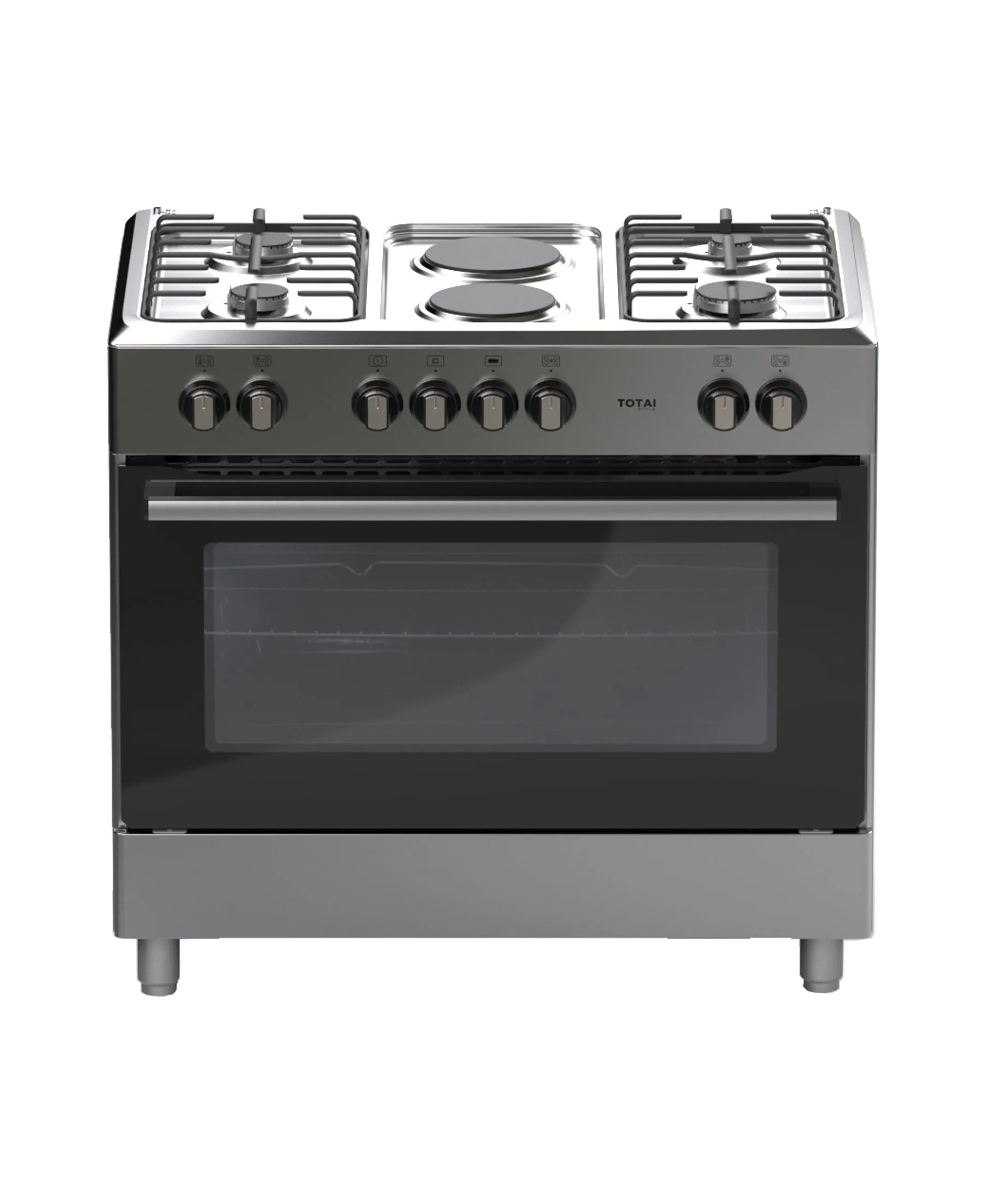 TOTAI STYLE 90CM 4 BURNER   2 ELECTRIC PLATES WITH ELECTRIC OVEN-03/T900GE