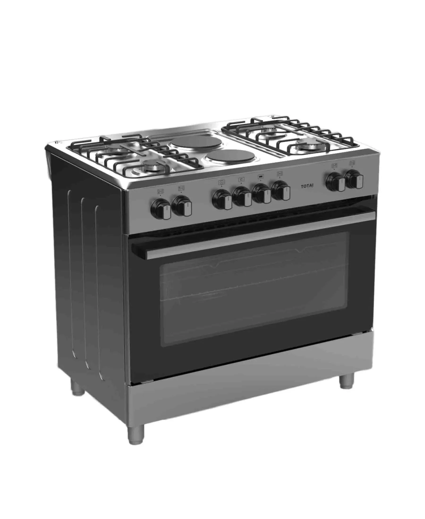 TOTAI STYLE 90CM 4 BURNER   2 ELECTRIC PLATES WITH ELECTRIC OVEN-03/T900GE