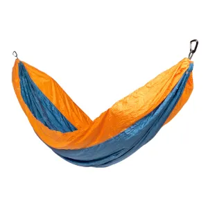 Travel Hammock - Majolica Blue Body & Dark Cheddar Border